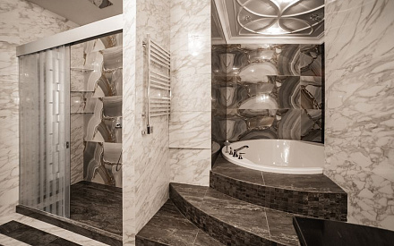 Ремонт ванной в четырёхкомнатной квартире 276 кв. м в стиле ар-деко 2