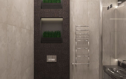 Дизайн интерьера ванной в четырёхкомнатной квартире 165 кв.м в классическом стиле с элементами лофт21