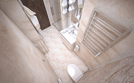 Дизайн интерьера ванной в четырёхкомнатной квартире 115 кв.м в современном стиле25