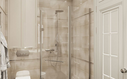 Дизайн интерьера ванной в двухкомнатной квартире 82 кв.м в классическом стиле17