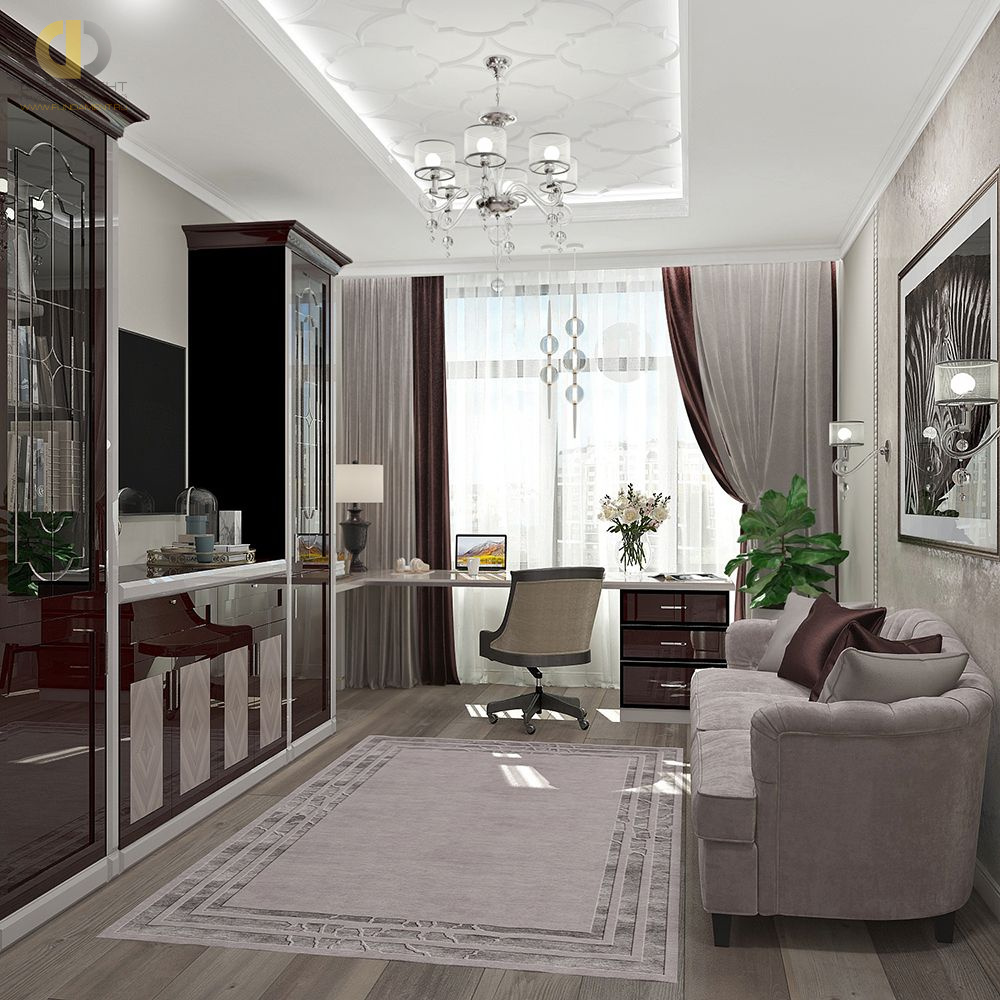 Дизайн интерьера кабинета в стиле ар-деко