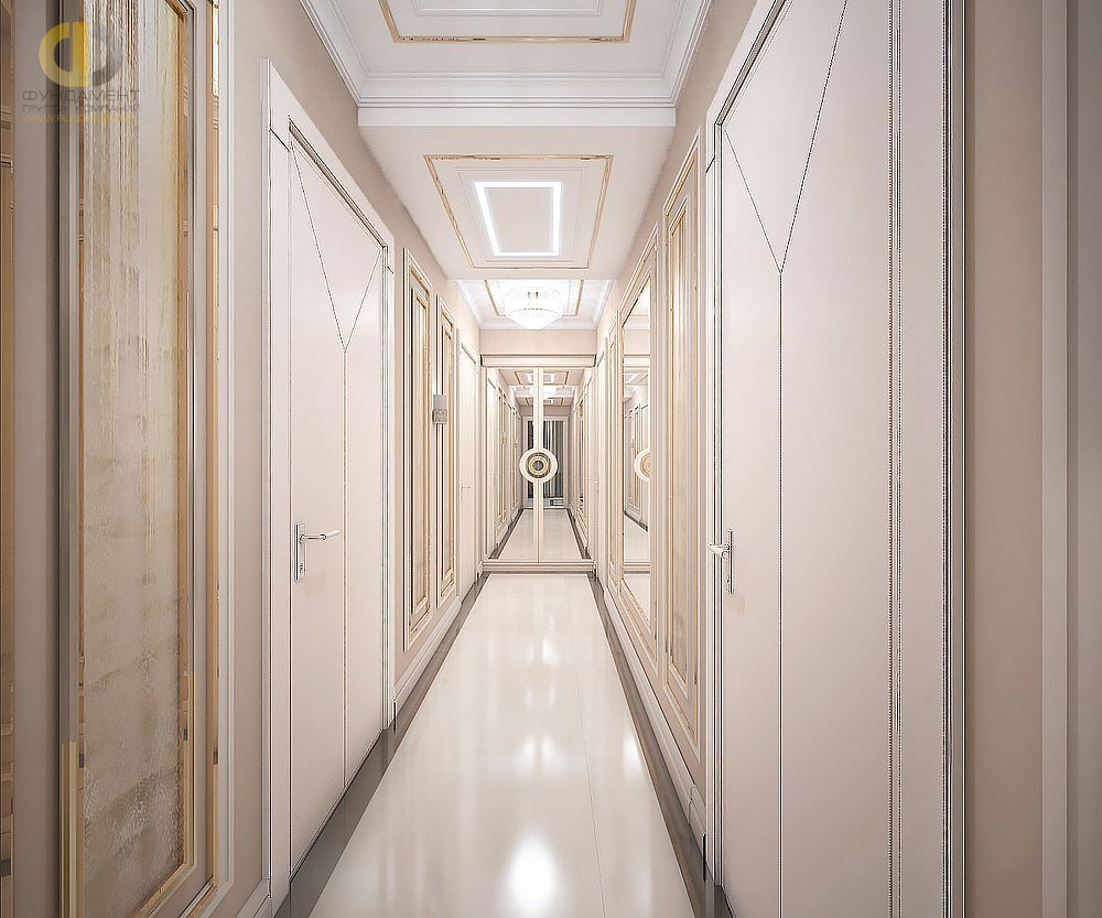 Дизайн интерьера коридора в шестикомнатной квартире 200 кв.м в стиле ар-деко45