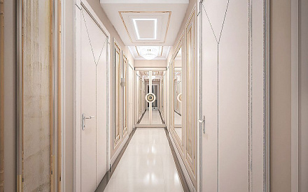 Дизайн интерьера коридора в шестикомнатной квартире 200 кв.м в стиле ар-деко45