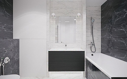 Дизайн интерьера ванной в 3х-комнатной квартире 70 кв.м в современном стиле14