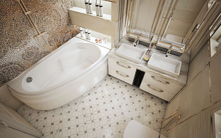 Дизайн интерьера ванной в шестикомнатной квартире 200 кв.м в стиле ар-деко37