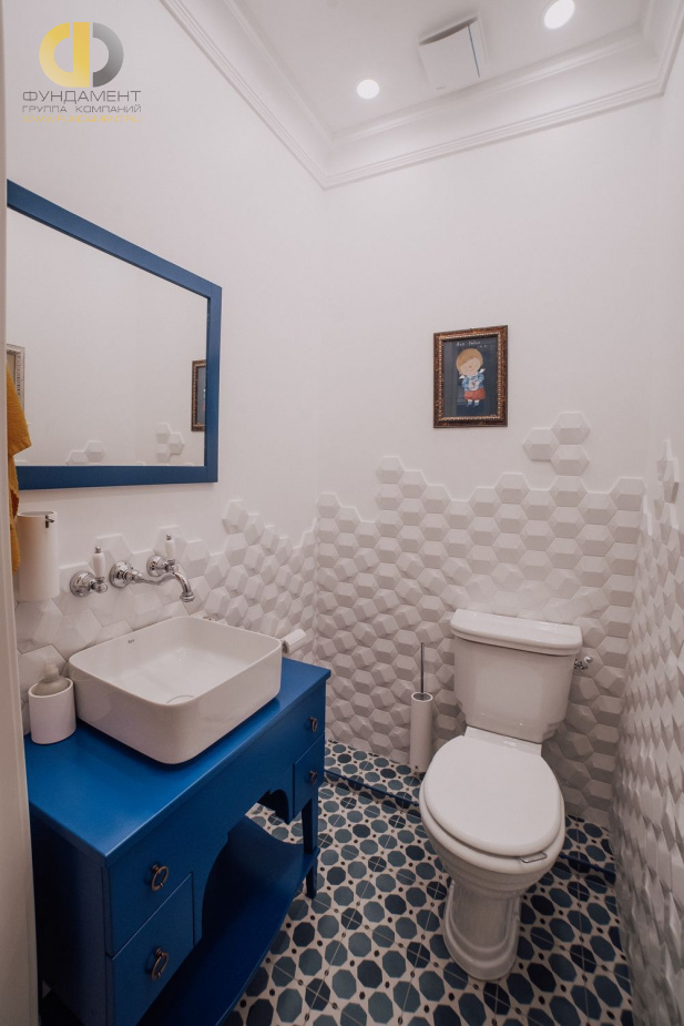 Ремонт ванной в 3-комнатной квартире в стиле американская классика