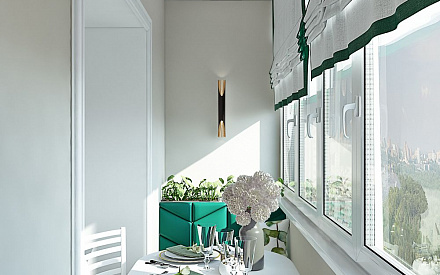 Дизайн интерьера балкона в трёхкомнатной квартире 80 кв.м в стиле неоклассика30