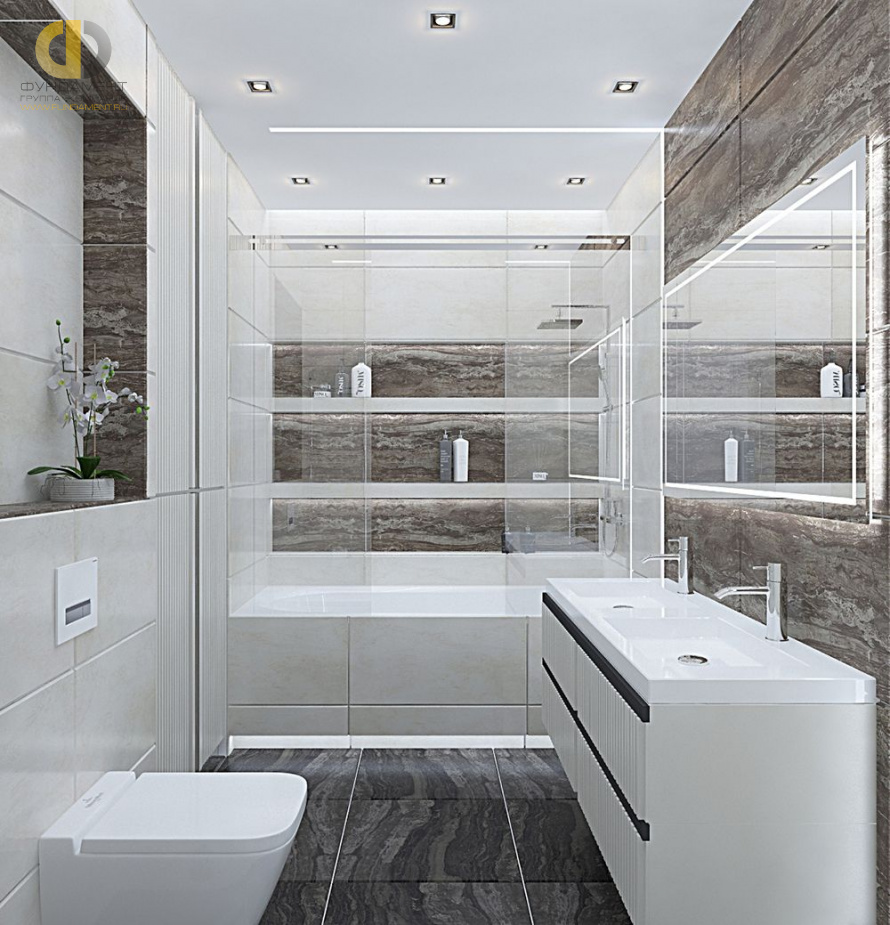 Дизайн интерьера ванной в четырёхкомнатной квартире 107 кв.м в современном стиле15