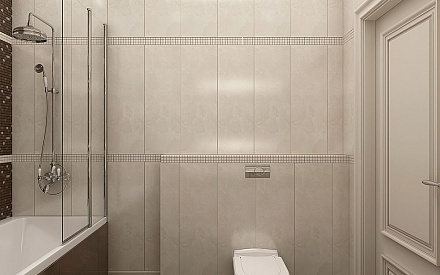 Дизайн интерьера ванной в трёхкомнатной квартире 107 кв.м в стиле неоклассика20