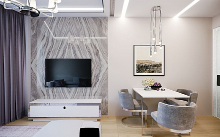 Дизайн интерьера гостиной в 3х-комнатной квартире 70 кв.м в современном стиле6