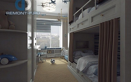 Дизайн детской в 4-комнатной квартире 106 кв. м в стиле неоклассика