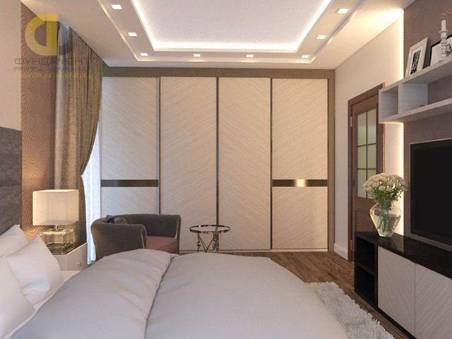 Спальня в стиле дизайна английский по адресу г. Анапа, ул. Шевченко, д. 25, 2017 года