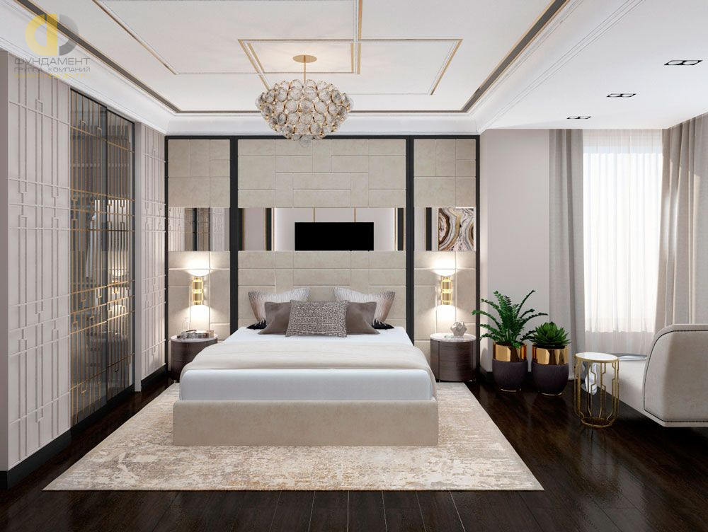 Интерьер спальни в квартире в современном стиле