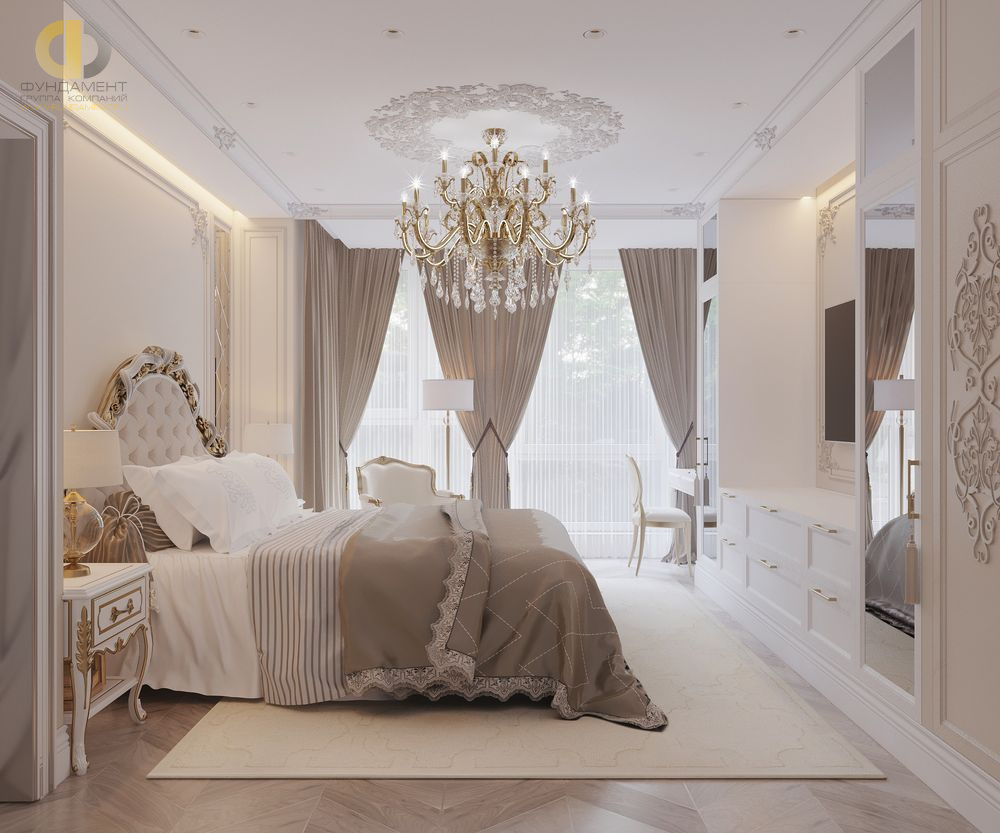 белая мебель для спальни