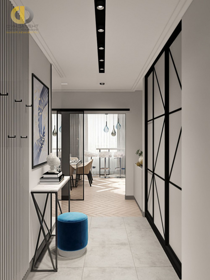 Дизайн современной трехкомнатной квартиры: 50 фото красивых интерьеров