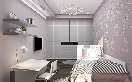 Дизайн интерьера детской в четырёхкомнатной квартире 107 кв.м в современном стиле25