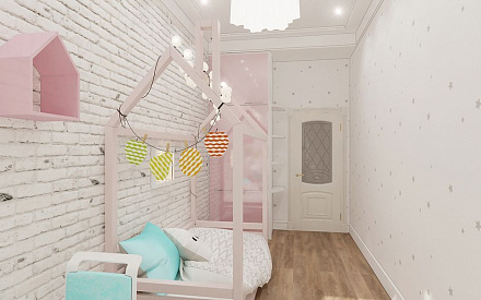 Дизайн детской в 6-комнатной квартире 150 кв. м в стиле эклектика