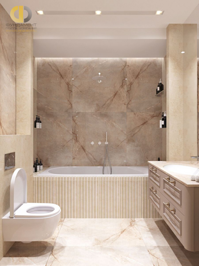 Дизайн интерьера ванной в доме 278 кв.м в стиле ар-деко27