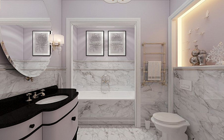 Дизайн интерьера ванной в стиле ар-деко28