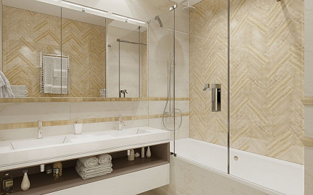 Дизайн интерьера ванной в пятикомнатной квартире 155 кв.м в стиле неоклассика24