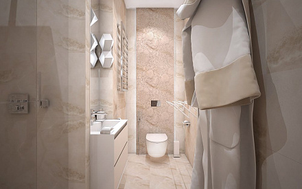 Дизайн интерьера ванной в четырёхкомнатной квартире 115 кв.м в современном стиле22
