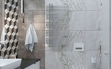 Дизайн интерьера ванной в трёхкомнатной квартире 123 кв.м в современном стиле22