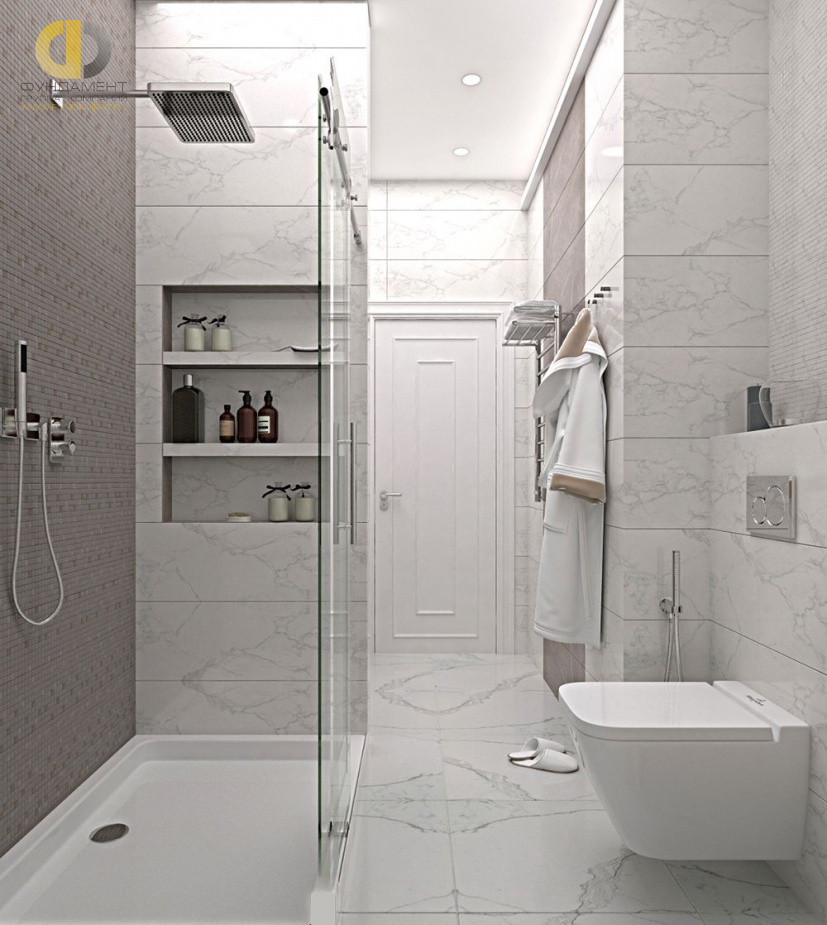 Дизайн интерьера ванной в двухкомнатной квартире 62 кв.м в стиле неоклассика15