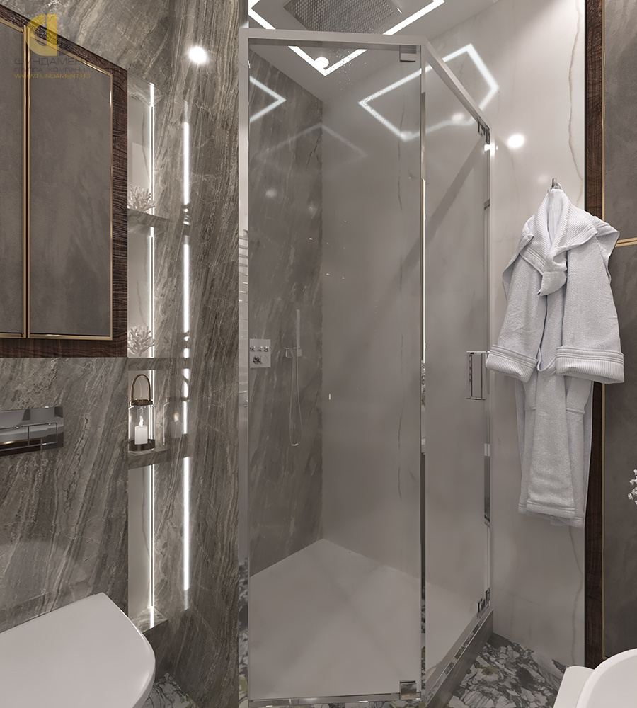 Дизайн ванной в стиле  – фото 186