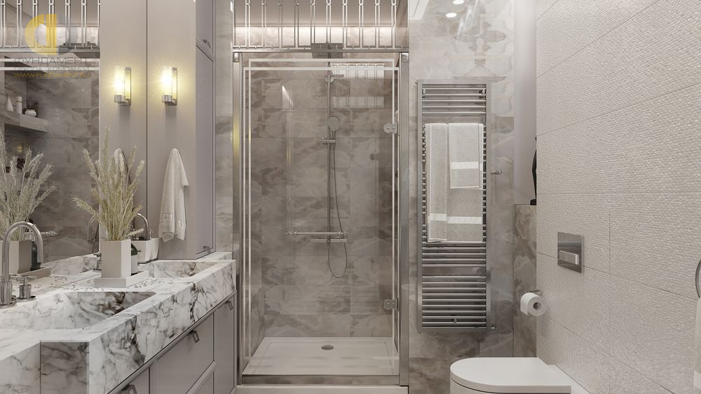Дизайн интерьера ванной в стиле ар-деко21