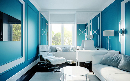 Дизайн интерьера кабинета в четырёхкомнатной квартире 101 кв.м в стиле неоклассика15