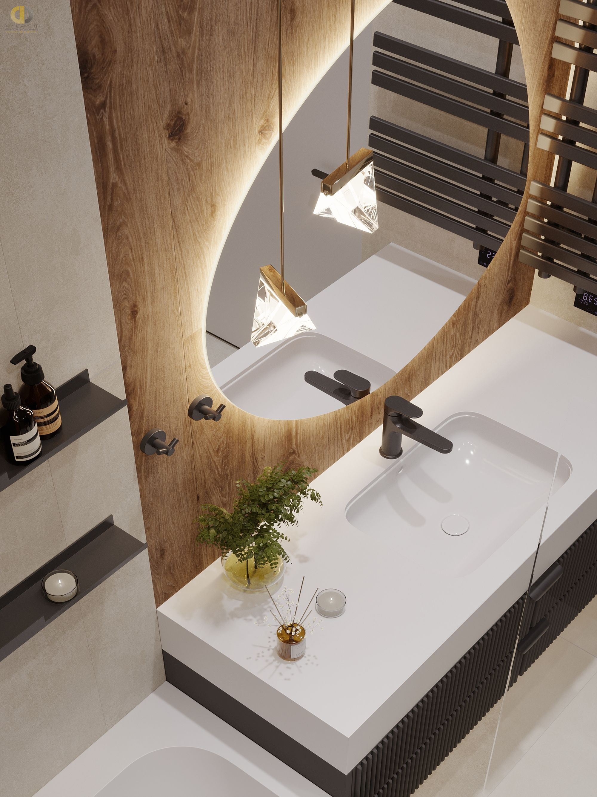 Дизайн ванной в стиле cовременном – фото 4