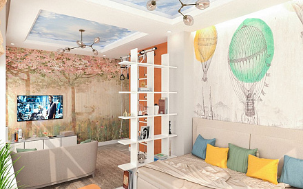 Дизайн интерьера детской в четырёхкомнатной квартире 131 кв.м в стиле неоклассика19
