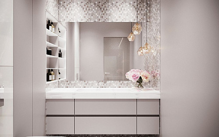 Дизайн интерьера ванной в трёхкомнатной квартире 131 кв.м в современном стиле5