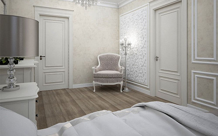 Дизайн интерьера спальни в 5-комнатной квартире 245 кв.м в стиле неоклассика