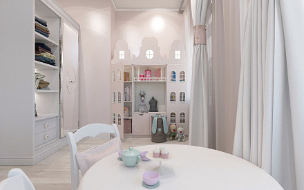 Дизайн интерьера детской в трёхкомнатной квартире 59 кв.м в стиле эклектика4