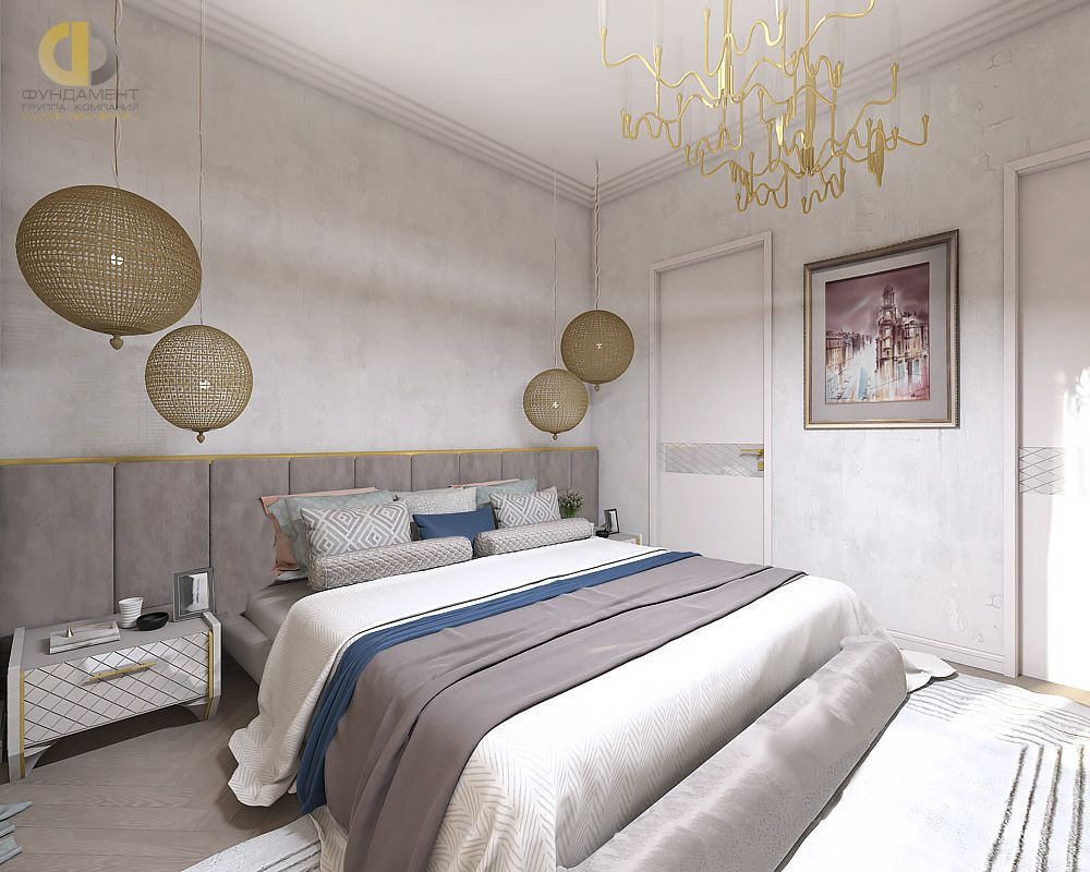 дизайн спальни 2022 кровать