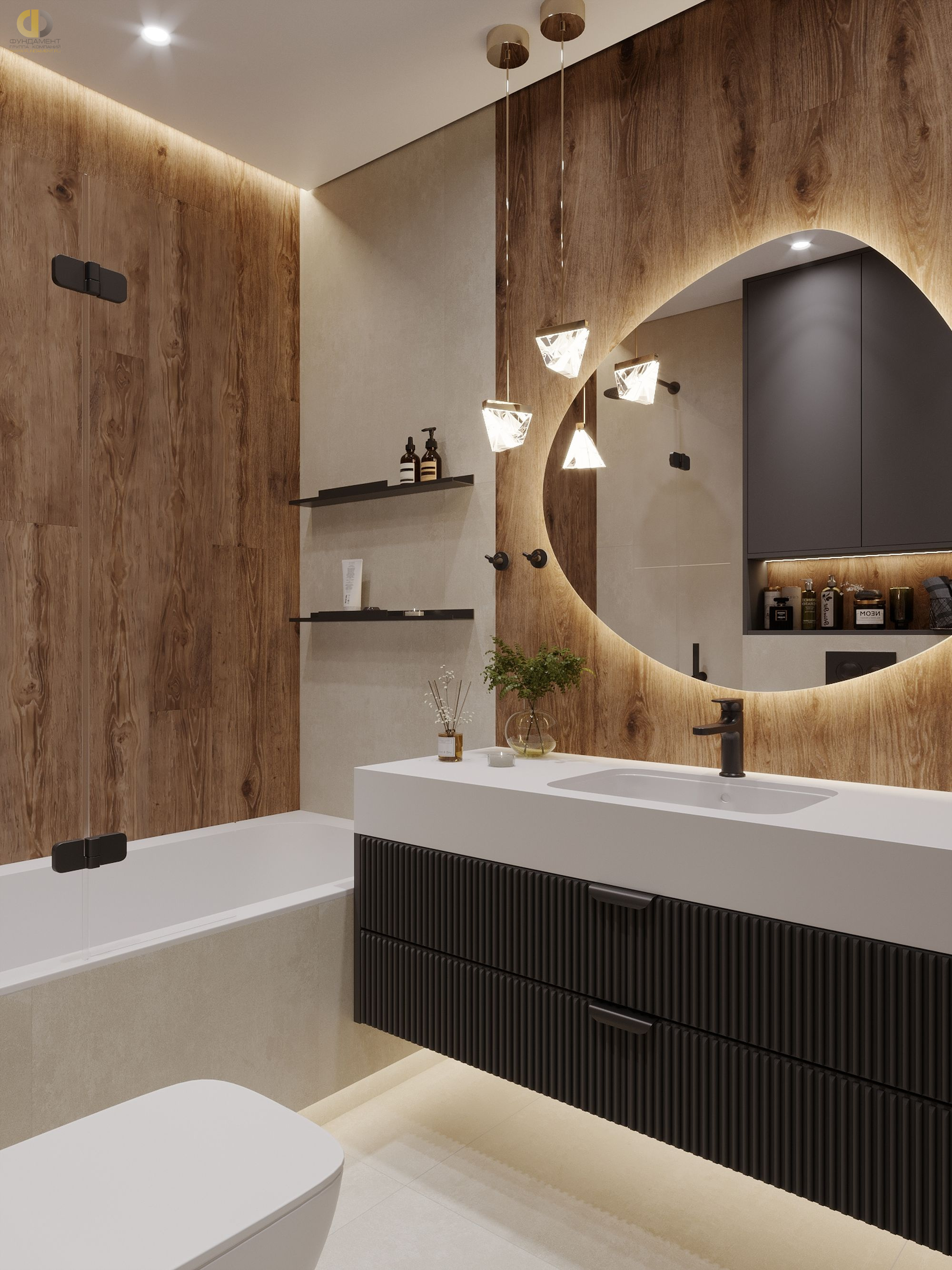 Дизайн ванной в стиле cовременном – фото 8
