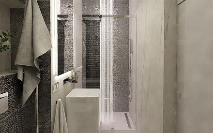 Дизайн ванной  120 кв. м в современном стиле